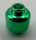 3626 | Chrome Green Minifig, - Head (Plain) - Hollow Stud | Custom Chromed by BUBUL