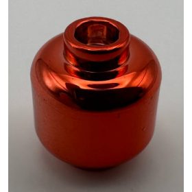   3626 | Chrome RED Minifig, - Head (Plain) - Hollow Stud | Custom Chromed by BUBUL