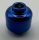 3626 | Chrome Blue Minifig, - Head (Plain) - Hollow Stud | Custom Chromed by BUBUL