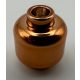 3626 | Chrome Copper Minifig, - Head (Plain) - Hollow Stud | Custom Chromed by BUBUL