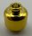 3626 | Chrome Gold Minifig, Head (Plain) - Stud Recessed | Custom Chromed by Bubul