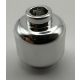 3626 | Chrome Silver Minifig, - Head (Plain) - Hollow Stud | Custom Chromed by BUBUL