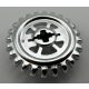 3650 Chrome Silver Technic, Gear 24 Tooth Crown - Reinforced 3650a 3650b   Custom chromed by Bubul