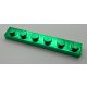 3666 | Chrome Green Plate 1 x 6  | Custom Chromed by Bubul