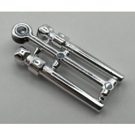   36752 Chrome Silver Minifigure, Utensil Wand, 2 on Sprue  Custom chromed by BUBUL