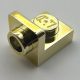 36840 | Chrome Gold Bracket 1 x 1 - 1 x 1 Inverted | Custom Chromed by Bubul