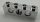 3701 | Chrome Silver Technic, Brick 1 x 4 with Holes | Custom Chromed by BUBUL
