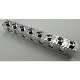   3702 | Chrome Silver Technic, Brick 1 x 8 with Holes | Custom Chromed by Bubul