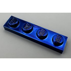 3710 | Chrome BLUE Plate 1 x 4 | Custom chromed by Bubul