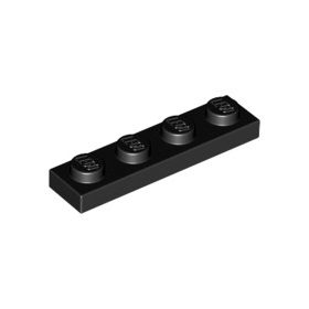 3710 | NEW LEGO Plate 1 x 4 Black