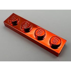 3710 | Chrome RED Plate 1 x 4 | Custom chromed by Bubul