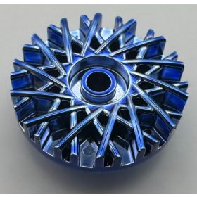   37195 Chrome BLUE Wheel Cover 28 Spoke - 18mm D. - for Wheel 56145  37195 Custom Chromed by BUBUL