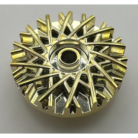   37195 Chrome GOLD Wheel Cover 28 Spoke - 18mm D. - for Wheel 56145  37195 Custom Chromed by BUBUL