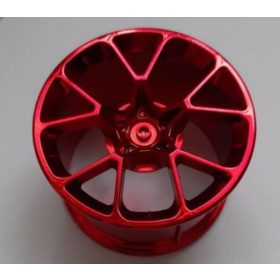   35187 Chrome RED Wheel 62.3mm D. x 42mm Technic Racing Large part: 37383 or 35187 Custom Chromed by Bubul Bugatti rim