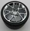 35187 Chrome Silver Wheel 62.3mm D. x 42mm Technic Racing Large 37383 or 35187 Custom Chromed by Bubul Bugatti rim