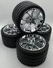 35187 Chrome Silver Wheel 62.3mm D. x 42mm Technic Racing Large 37383 or 35187 Custom Chromed by Bubul Bugatti rim