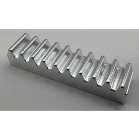   3743 Chrome Silver Technic, Gear Rack 1 x 4  Custom chromed by BUBUL