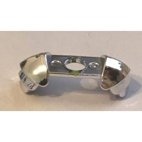   37614 | Chrome Silver Minifigure Armor Shoulder Pads Ridged | Custom Chromed by BUBUL