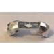 37614 | Chrome Silver Minifigure Armor Shoulder Pads Ridged | Custom Chromed by BUBUL