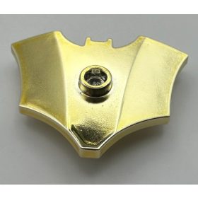   37720a Chrome Gold Minifigure, Weapon Batarang, Shield Size with Stud on Front Custom Chromed by BUBUL