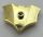 37720a Chrome Gold Minifigure, Weapon Batarang, Shield Size with Stud on Front Custom Chromed by BUBUL