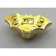 37720b Chrome Gold Minifigure, Weapon Batarang, Very Small Custom Chromed by BUBUL