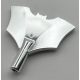 37720d Chrome Silver Minifigure, Weapon Batarang with Bar Handle on Bottom Custom Chromed by BUBUL