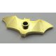 37720e Chrome Gold Minifigure, Weapon Batarang, Wide with Stud on Front Custom Chromed by BUBUL