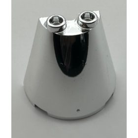   38317 | Chrome Silver Cone Half 4 x 2 x 3 | Custom Chromed by BUBUL