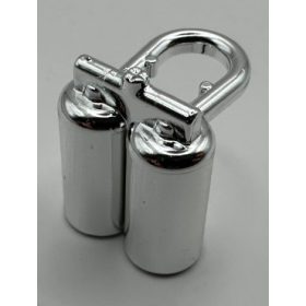   3838 | Chrome Silver Minifigure Airtanks | Custom Chromed by BUBUL