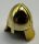 3844 Chrome Gold Minifig, Headgear Helmet Castle with Neck Protector Custom Chromed by Bubul