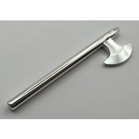   3848 Chrome Silver Minifig, Weapon Halberd  Custom chromed by Bubul
