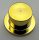 3878 Chrome Gold Minifig, Headgear Hat, Top Hat  Custom Chromed by BUBUL  