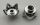 39262 Chrome Silver Minifigure, Headgear Crown Eggshell with 5 Points and Center Stud Custom chromed by Bubul