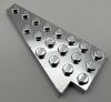 3933 Chrome Silver Wedge, Plate 8 x 4 Wing Left Custom chromed by Bubul