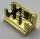 3937 | Chrome Gold Hinge Brick 1 x 2 Base | Custom Chromed by BUBUL