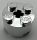 3941 | Chrome Silver Brick, Round 2 x 2  | Custom Chromed by Bubul
