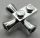 3963 | Chrome Silver Brick, Modified 1 x 1 with 3 Loudspeakers / Space Positioning Rockets | Custom Chromed by Bubul