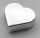 39739 Chrome Silver Tile, Round 1 x 1 Heart Custom Chromed by BUBUL