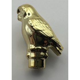   40232 | Chrome Gold Chrome-Gold Owl Large, Rounded Features | Custom Chromed by Bubul