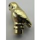 40232 | Chrome Gold Chrome-Gold Owl Large, Rounded Features | Custom Chromed by Bubul
