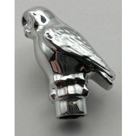   40232 | Chrome Silver Owl Large, Rounded Features | Custom Chromed by Bubul