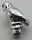 40232 | Chrome Silver Owl Large, Rounded Features | Custom Chromed by Bubul