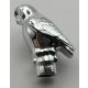 40232 | Chrome Silver Owl Large, Rounded Features | Custom Chromed by Bubul