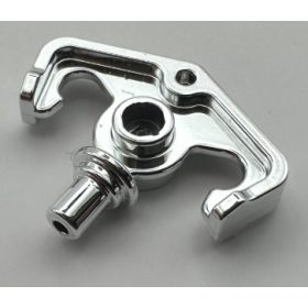   40598b Chrome Silver Minifigure, Weapon Grappling Hook Tip Custom Chromed by BUBUL