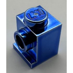   4070 | Chrome Blue Brick, Modified 1 x 1 with Headlight | Custom Chromed by BUBUL
