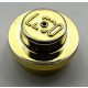 4073, 6141 | Chrome Gold Plate, Round 1 x 1 Straight Side | Custom Chromed by Bubul