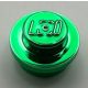 4073, 6141 | Chrome Green Plate, Round 1 x 1 Straight Side | Custom Chromed by Bubul