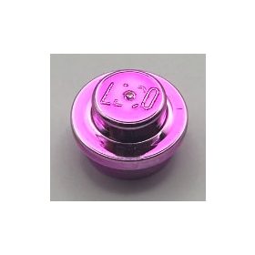   4073, 6141 | Chrome Pink Plate, Round 1 x 1 Straight Side | Custom Chromed by Bubul