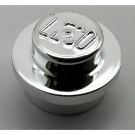  4073, 6141 | Chrome Silver Plate, Round 1 x 1 Straight Side | Custom Chromed by Bubul